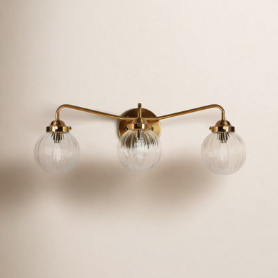 Ulah 3-Light Hand-Blown Glass Vanity Light