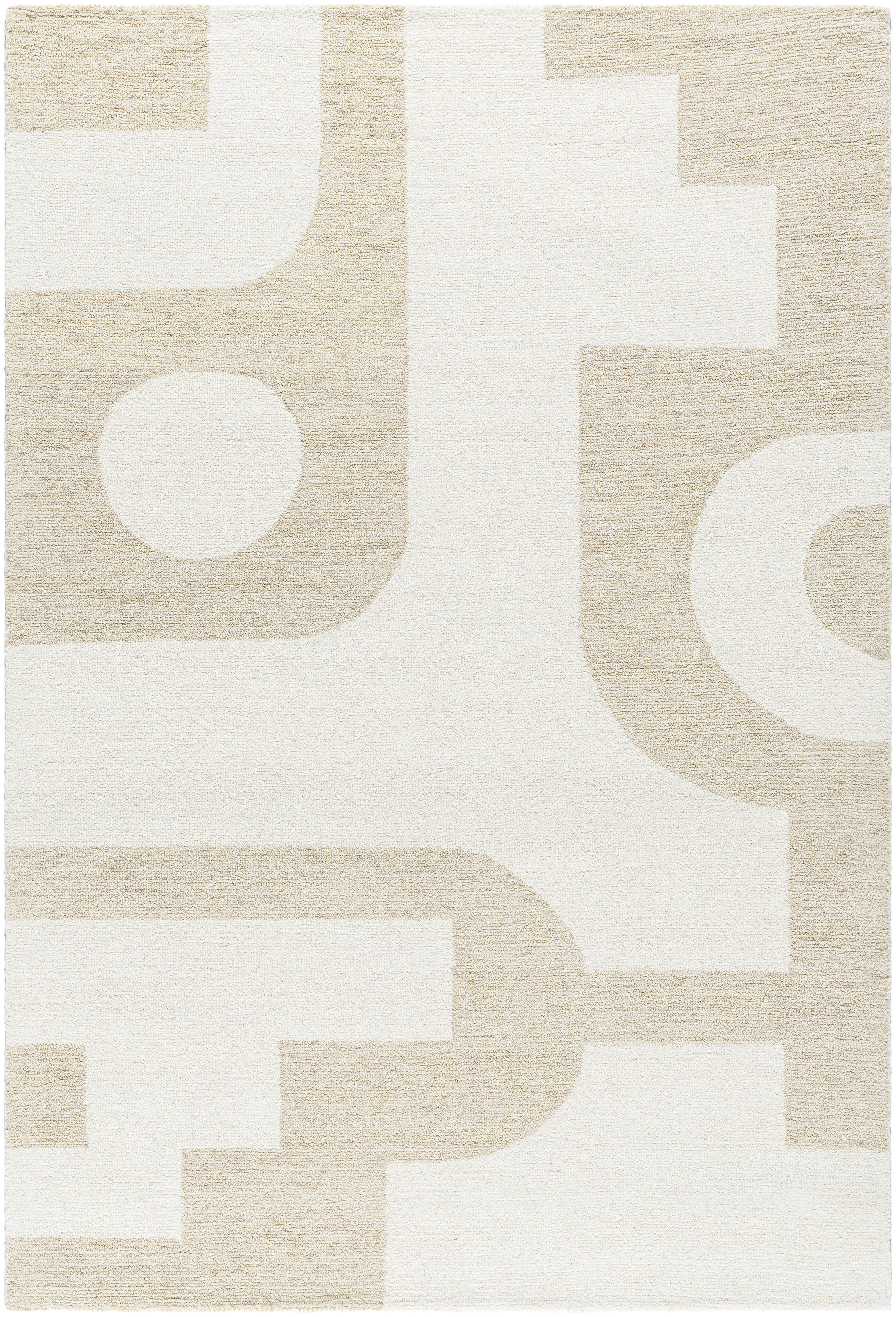 Rankel Rug Union Rustic Rectangle Kardelen Wool Area Rug with Non-Slip Backing ...