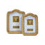 Arcade Gold Set Of 2 Photo Frame