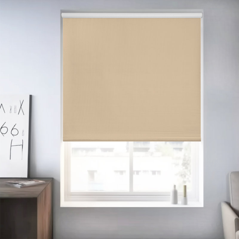 Bransbury Blackout Vinyl Roller Shade, Sand Textured