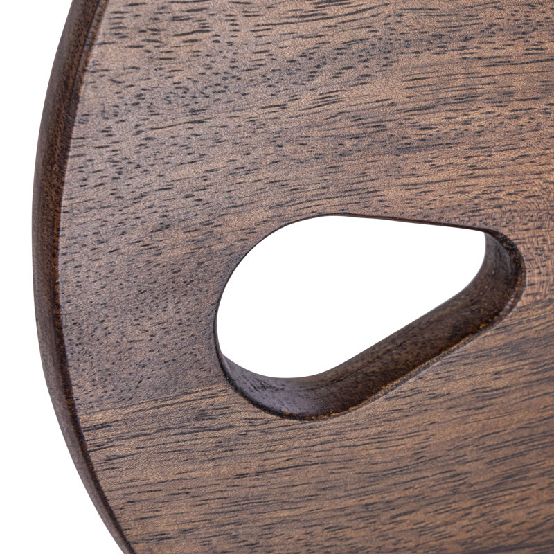 Oval Wood Charcuterie Or Cutting Board With Handle