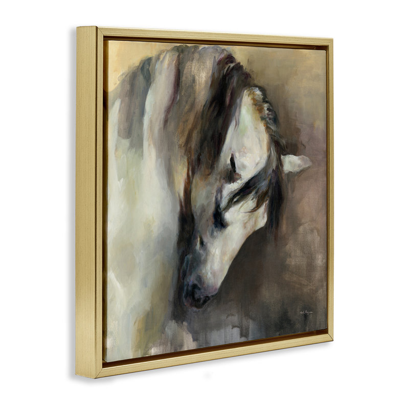 Art encadré flottant classique par Marilyn Hageman, Cadre flottant métallique doré, H 18 po x l 18 po