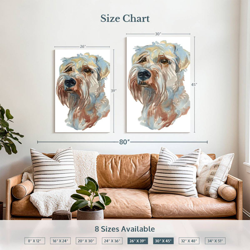 Brampt Wheaten Terrier, 39" H x 26" W