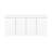 Viennese 62" Wide Contemporary Modern 6-Shelf Sideboard in White-410929410