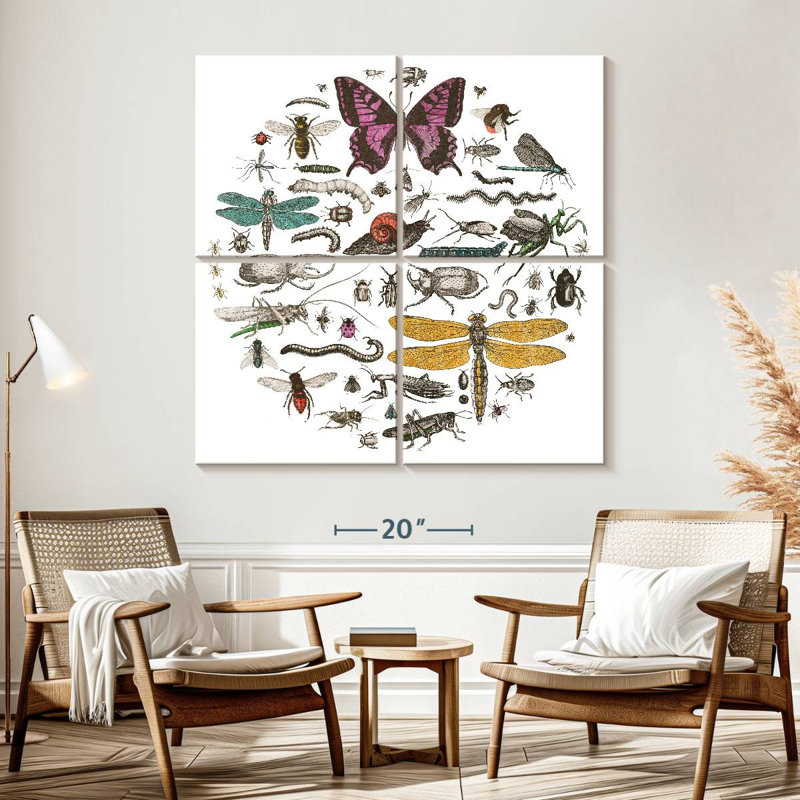 Brampt Insect Circle II Bright, 57" H x 57" W