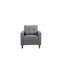 Fauteuil capitonné capitonné à garniture carrée à accoudoirs carrés, meubles de salon transitionnels en tissu de polyester-1835460810