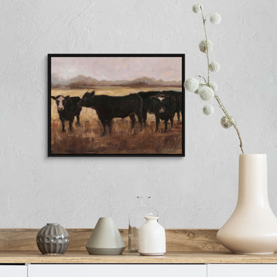 «Black Cows I», art mural sur toile