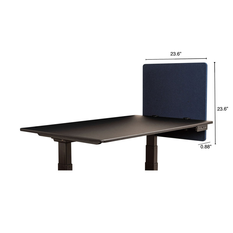 Cloison de bureau en tissu 1 panneau, Bleu minuit