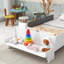 Lit simple en bois massif pour enfants avec banc et rangement Dutil