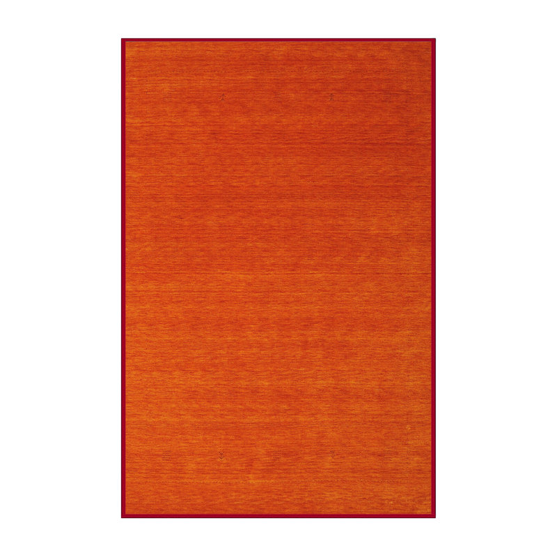 Tapis contemporain orange, Rectangle 8 pi 0 po x 10 pi 0 po