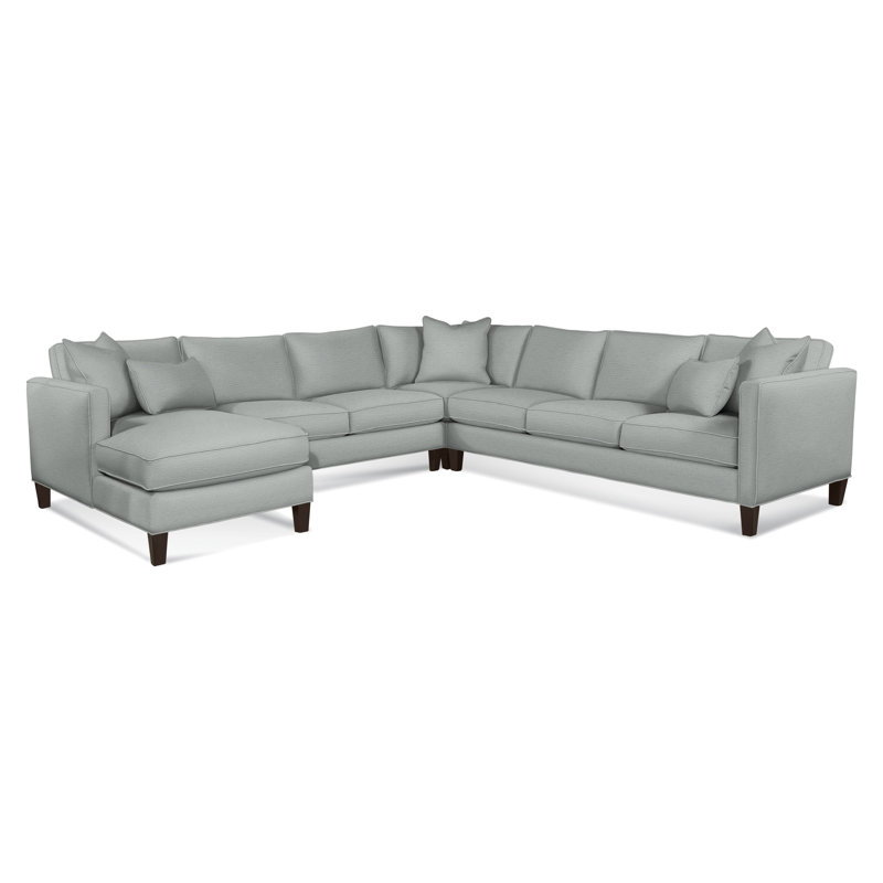 Sectional, Java, Basic Blue; 0317-63, Left Hand Facing