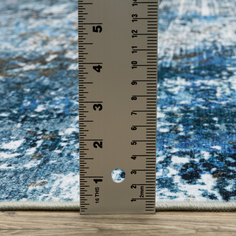 Renaud Area Rug with Non-Slip Backing, Rectangle 5' x 7'