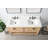 Seddon 60'' Free Standing Double Bathroom Vanity with Engineered Stone Top