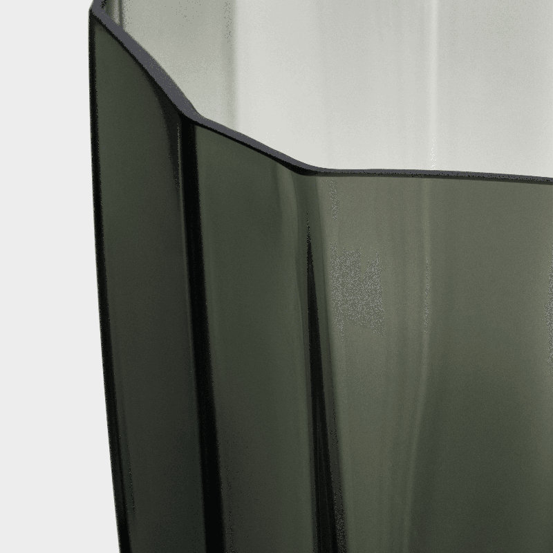Pot à roseaux, Vert mousse, H 19,7 po x l 11,6 po x P 11,6 po