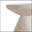 Table d'appoint élégante et légère en béton pour une utilisation intérieure et extérieure, durable et polyvalente avec une finition sophistiquée en travertin