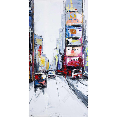 Time square - 15.75"x31.50" Desk mat