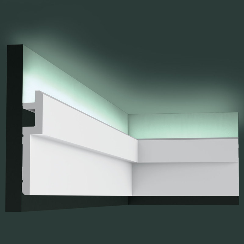 Primed White High Density Polyurethane Crown Moulding 78"