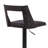 Adjustable Swivel Bar Stool with Mixed Material Design