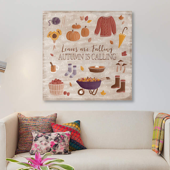 «Autumn Enchantment I», impression sur toile, H 18 po x l 18 po x P 1,5 po, Toile tendue, Pas de tapis