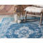 Tapis décoratif bleu oriental/beige Alesund-40277165