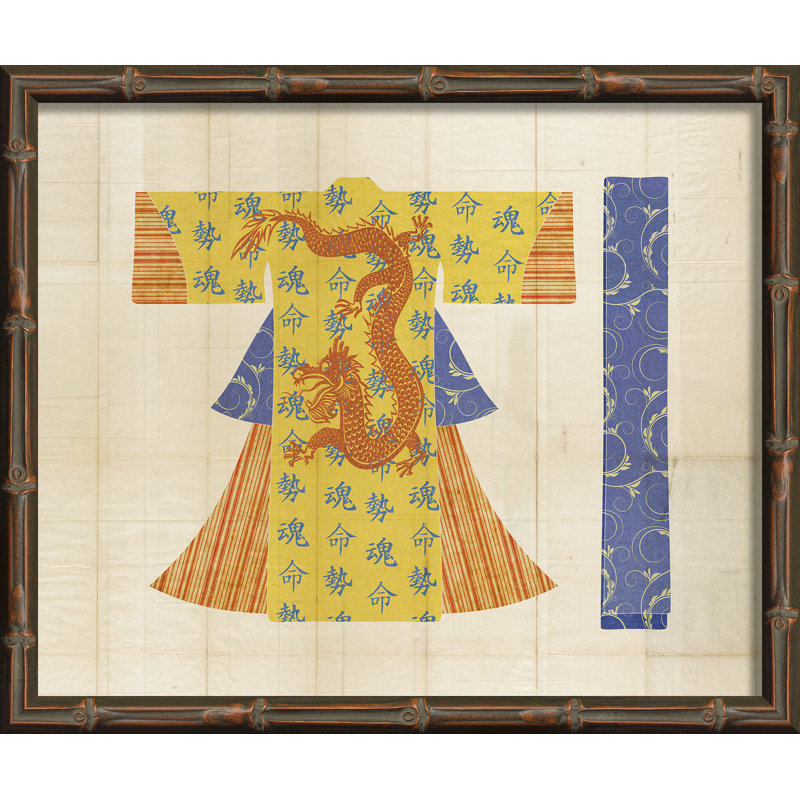 4 impressions encadrées Kimono