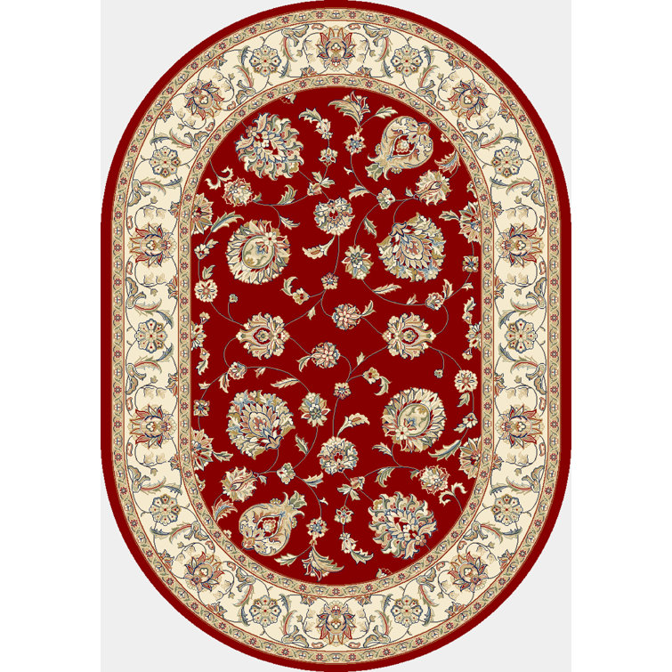 Tapis rouge/ivoire oriental Attell