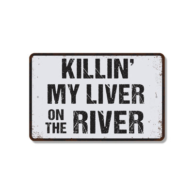 Enseigne en plastique 8 po x 12 po «Killing Myoie On The River»