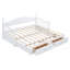 Lit de jour en bois simple avec lit gigogne simple, lit de jour extensible avec deux tiroirs de rangement-1580117749