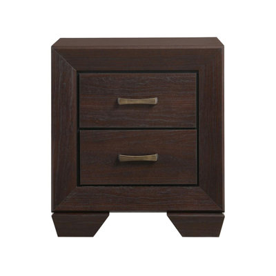 MDF Nightstand With 2 Drawers