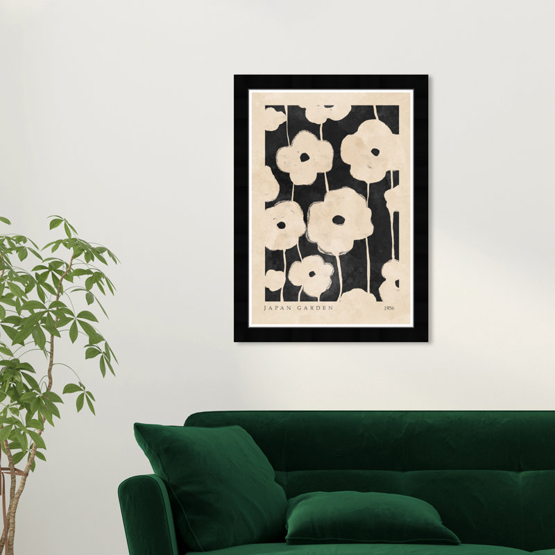 Flora floraison noire, Cadre noir