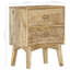 Commer 40cm W Solid Wood Bedside Table