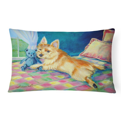 Coussin décoratif intérieur/extérieur norwich terrier