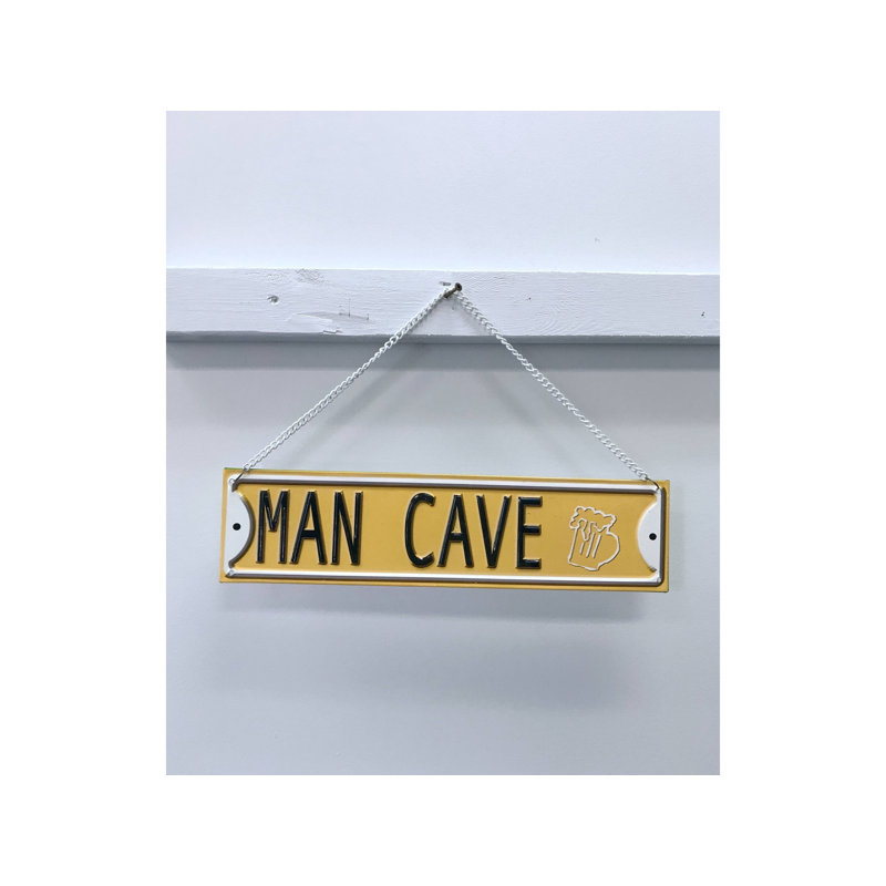Décoration murale en métal man cave rétro