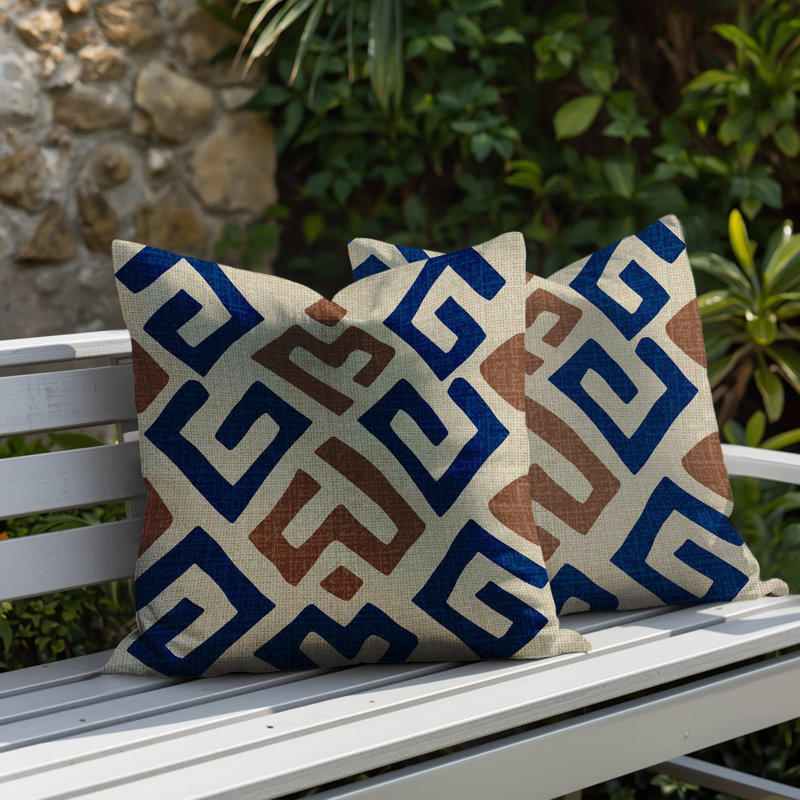 Coussin intérieur / extérieur Tara, 20 po x 14 po, Carmel