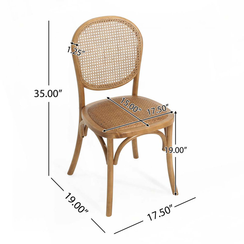 Chaises d'extérieur en osier PE, Brun