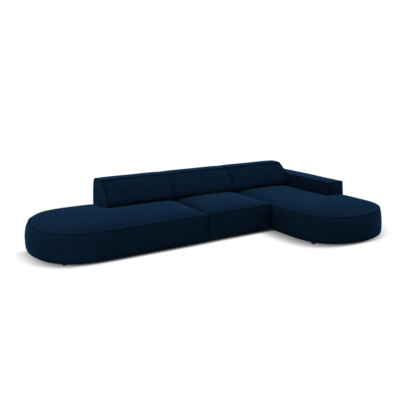Modular L-Shaped Corner Sofa, Right Hand Facing, Blue