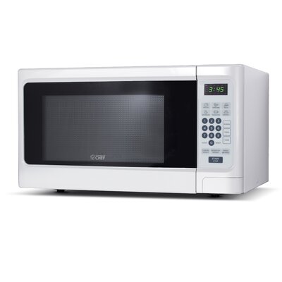 COMMERCIAL CHEF 0.9 Cu Ft Microwave with 10 Power Levels, Push Button Microwave -  CHM990W