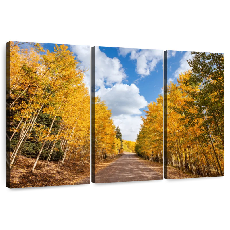 Alvord Dirt Road Aspens, 28" H x 45" W
