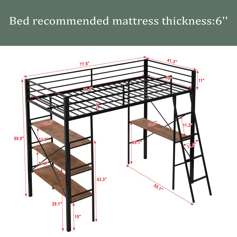 Lit mezzanine simple pour enfants