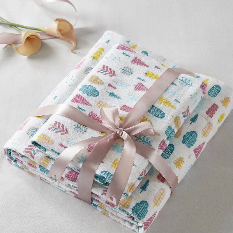 Ensemble de draps en flanelle de coton 3 pièces TG