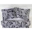 Ensemble de 2 taies décoratives 100% coton à motif cachemire noir et blanc-93579530