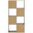 Wyndi 48 Inch Tall Wood Bookcase Organizer, 8 Cube Compartments, Black