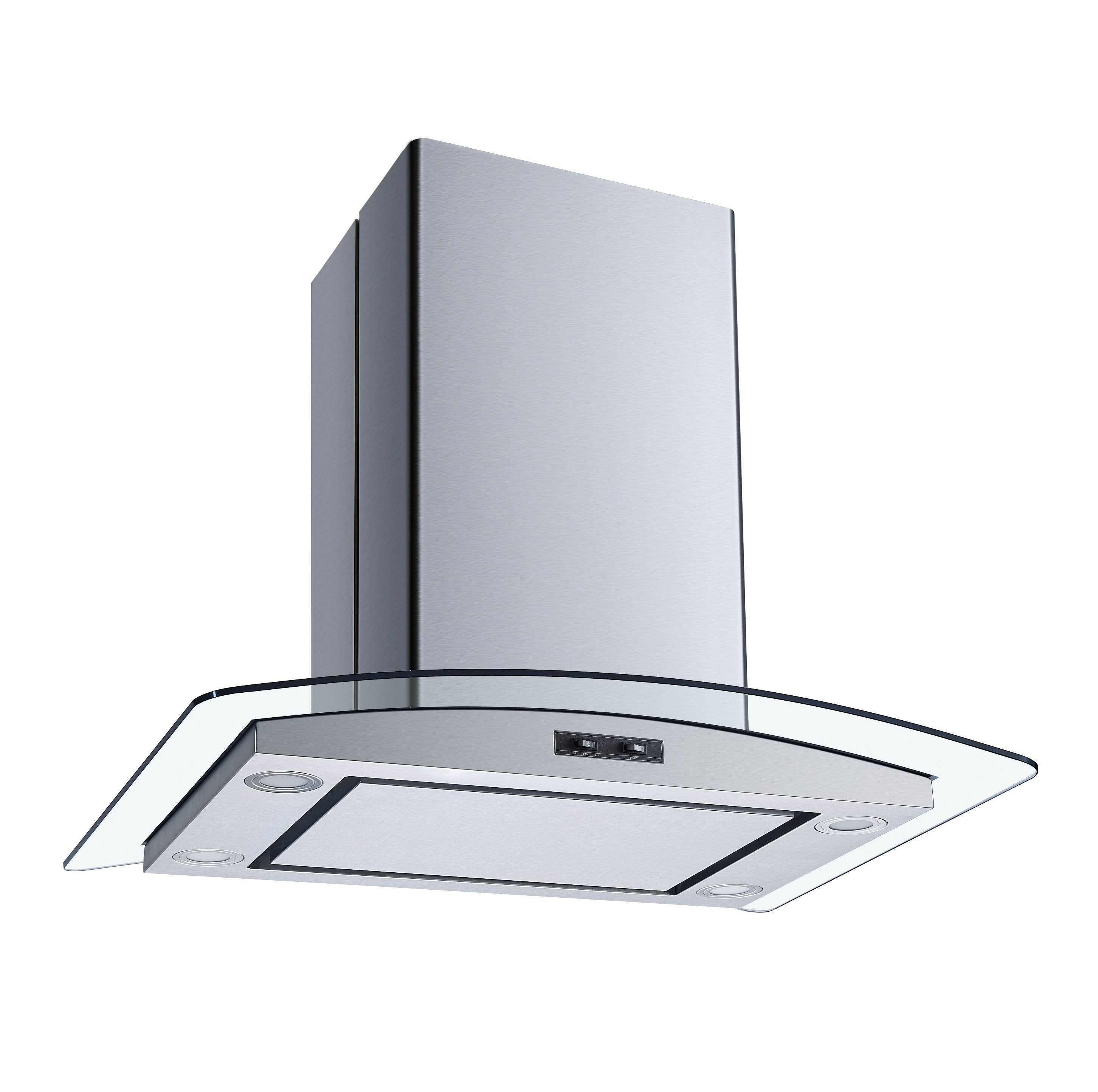 Winflo 30" 267 CFM Convertible Island Range Hood in Stainless Steel