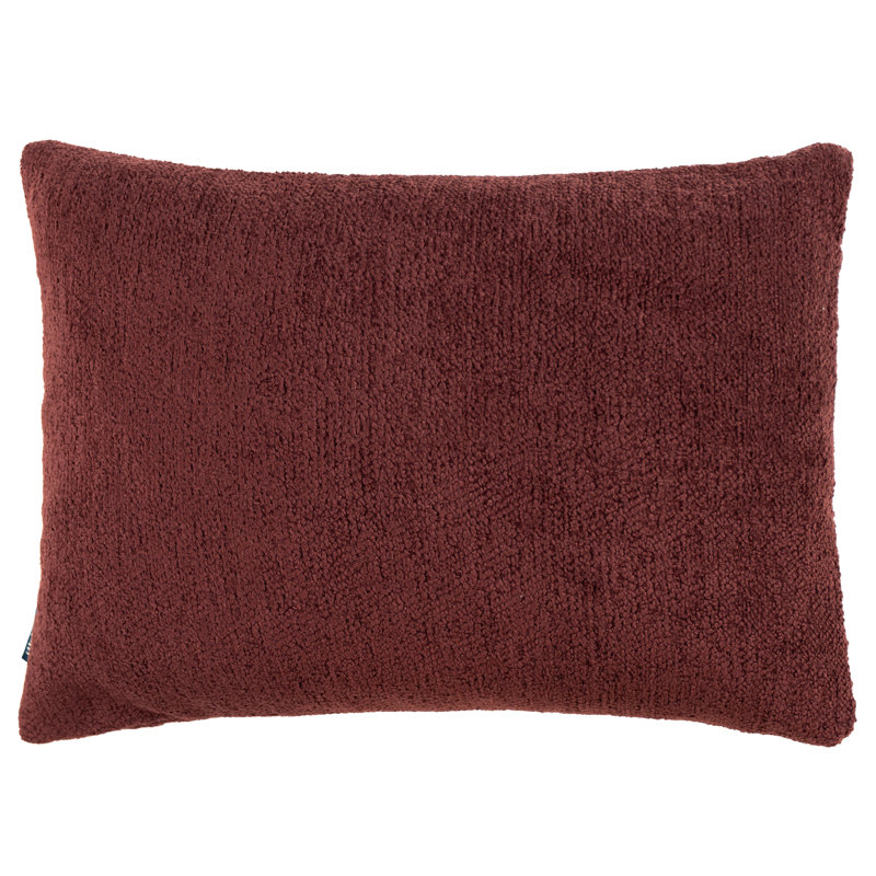 Nellim Rectangular Cushion Cover, 40cm H x 50cm W x 1cm D, Rectangular, Marsala Red