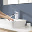 Robinet de lavabo de salle de bain à poignée simple à un trou-49655653