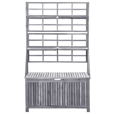Dakota Fields Adalye 99cm W 240L Water Resistant Acacia Solid Wood Deck Box