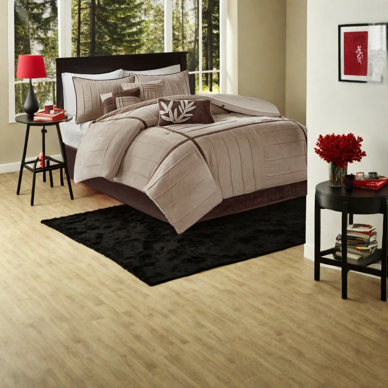 Ensembles de literie en faux suède de qualité supérieure, beige polyester, style décontracté pour la maison