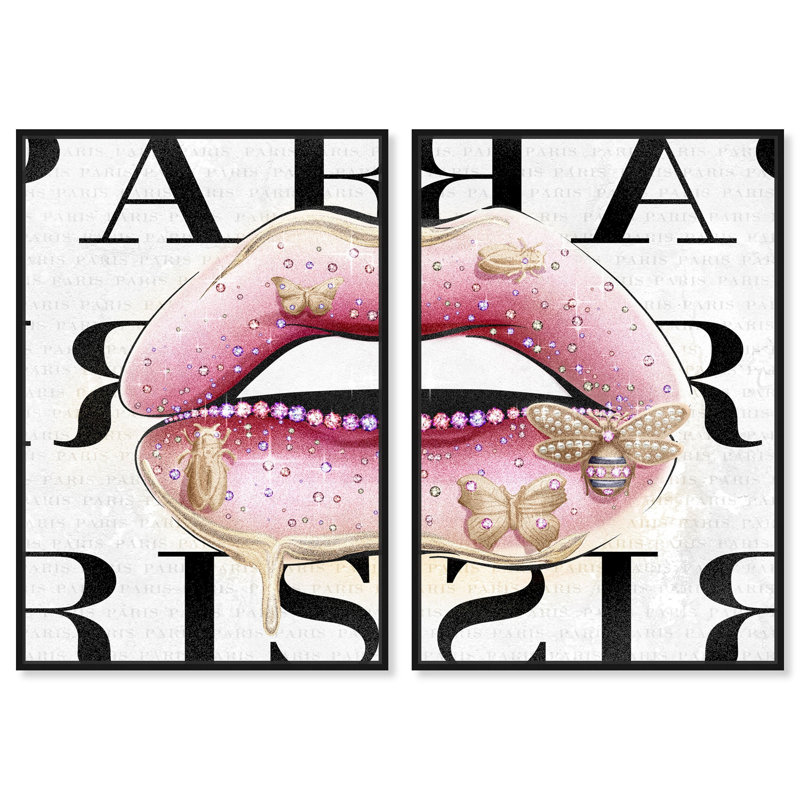 Haute Set of 2 Fashion and Glam Floater Frame by Oliver Gal