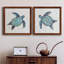 Bubble Blue Turtle I - ensemble de 2 peintures sur toile encadrées-1146726251-1146726253