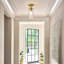 1 - Light 120cm Single Glass Pendant Light